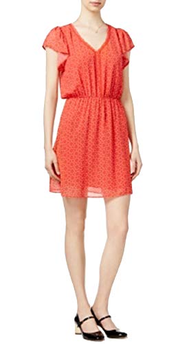 Maison Jules Printed V Neck Dress