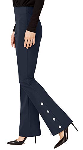 I.N.C. Petite Snap Bottom Boot Leg Pants