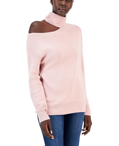INC International Concepts Womens Cold Shoulder Sweater