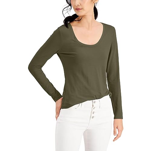 International Concepts Womens Scoop Neck Top