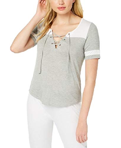 Material Girl Juniors Lace Up T-Shirt