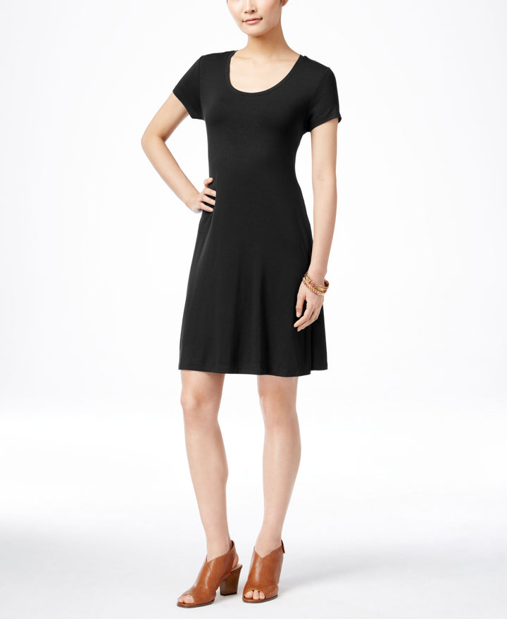 Style & Co Petite Short Sleeve A Line Dress
