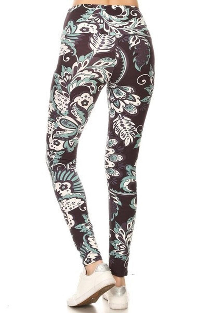 Buttery Smooth Midnight Minty Mandala High Waist Leggings
