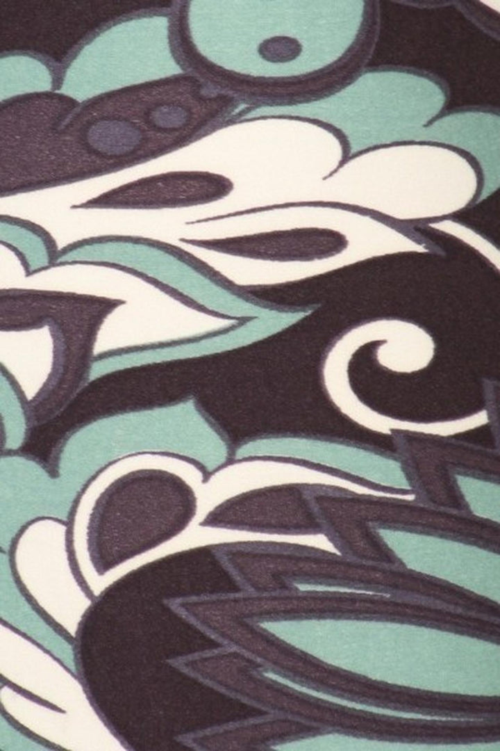Buttery Smooth Midnight Minty Mandala High Waist Leggings