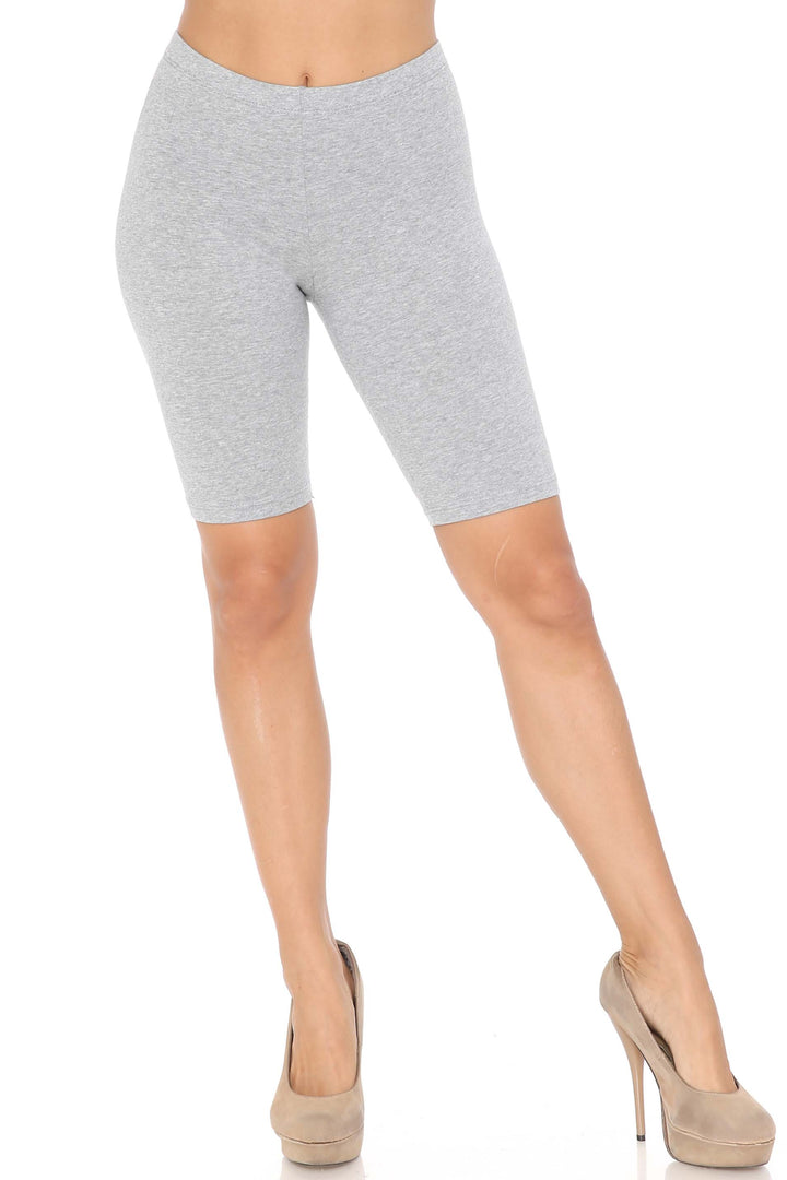 USA Basic Cotton Bermuda Thigh Shorts