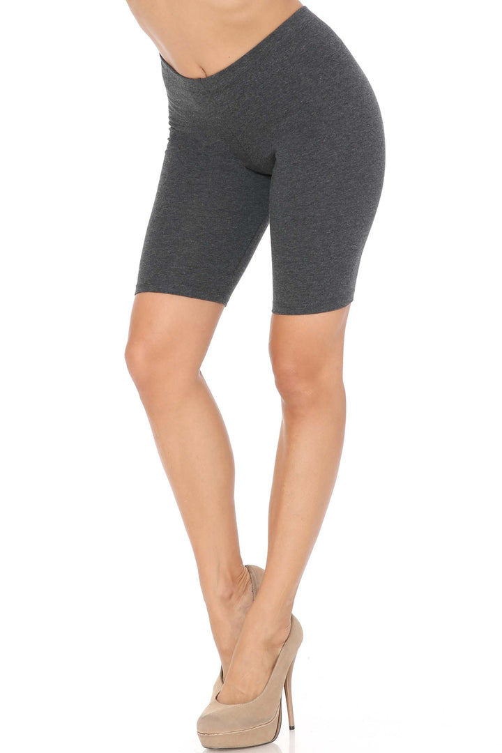 USA Basic Cotton Bermuda Thigh Shorts