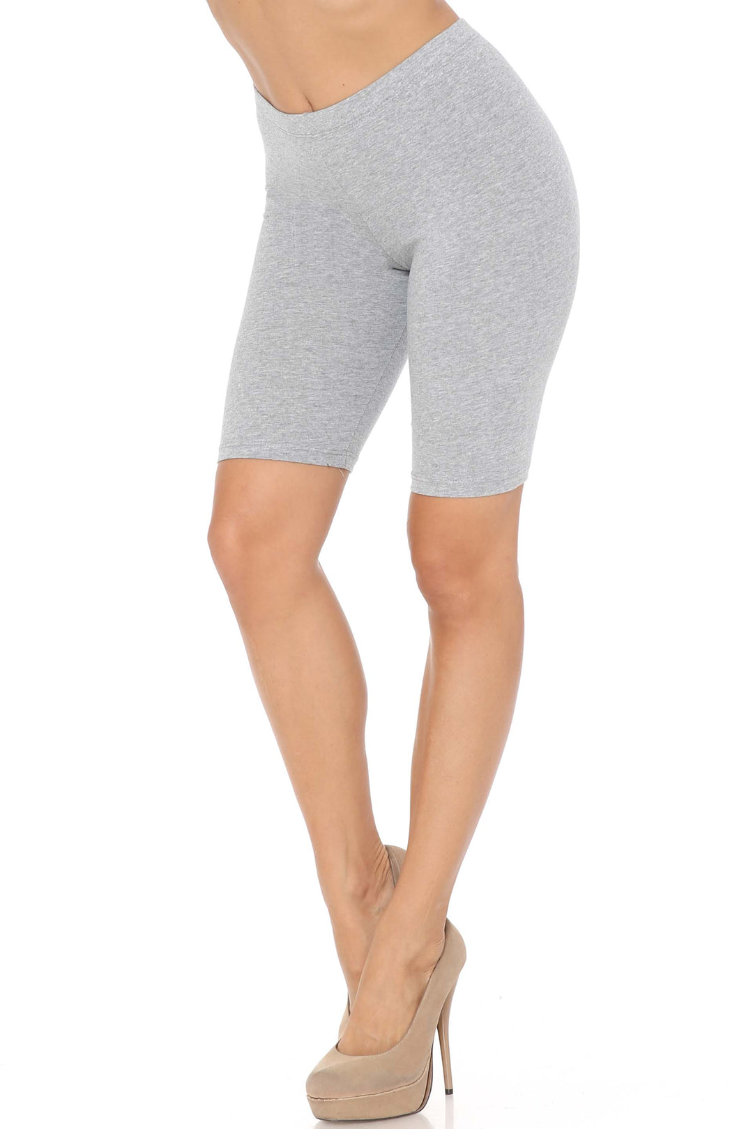 USA Basic Cotton Bermuda Thigh Shorts