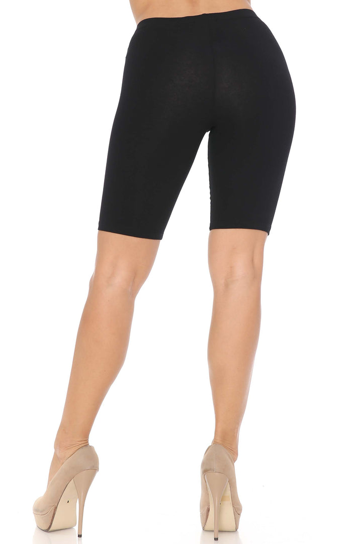 USA Basic Cotton Bermuda Thigh Shorts