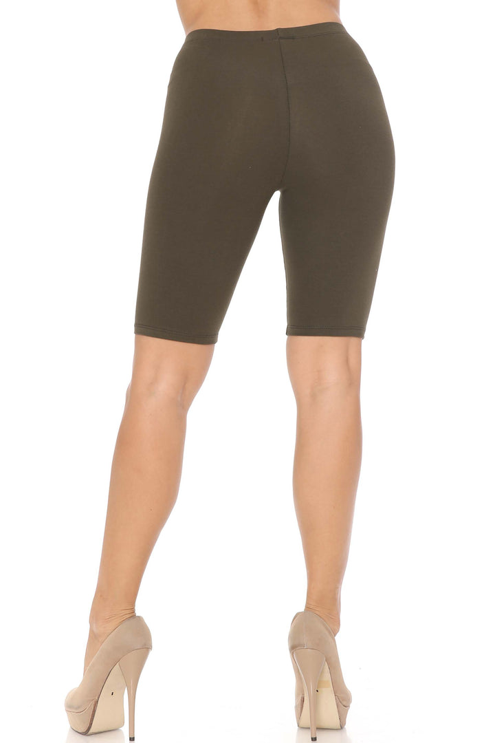 USA Basic Cotton Bermuda Thigh Shorts