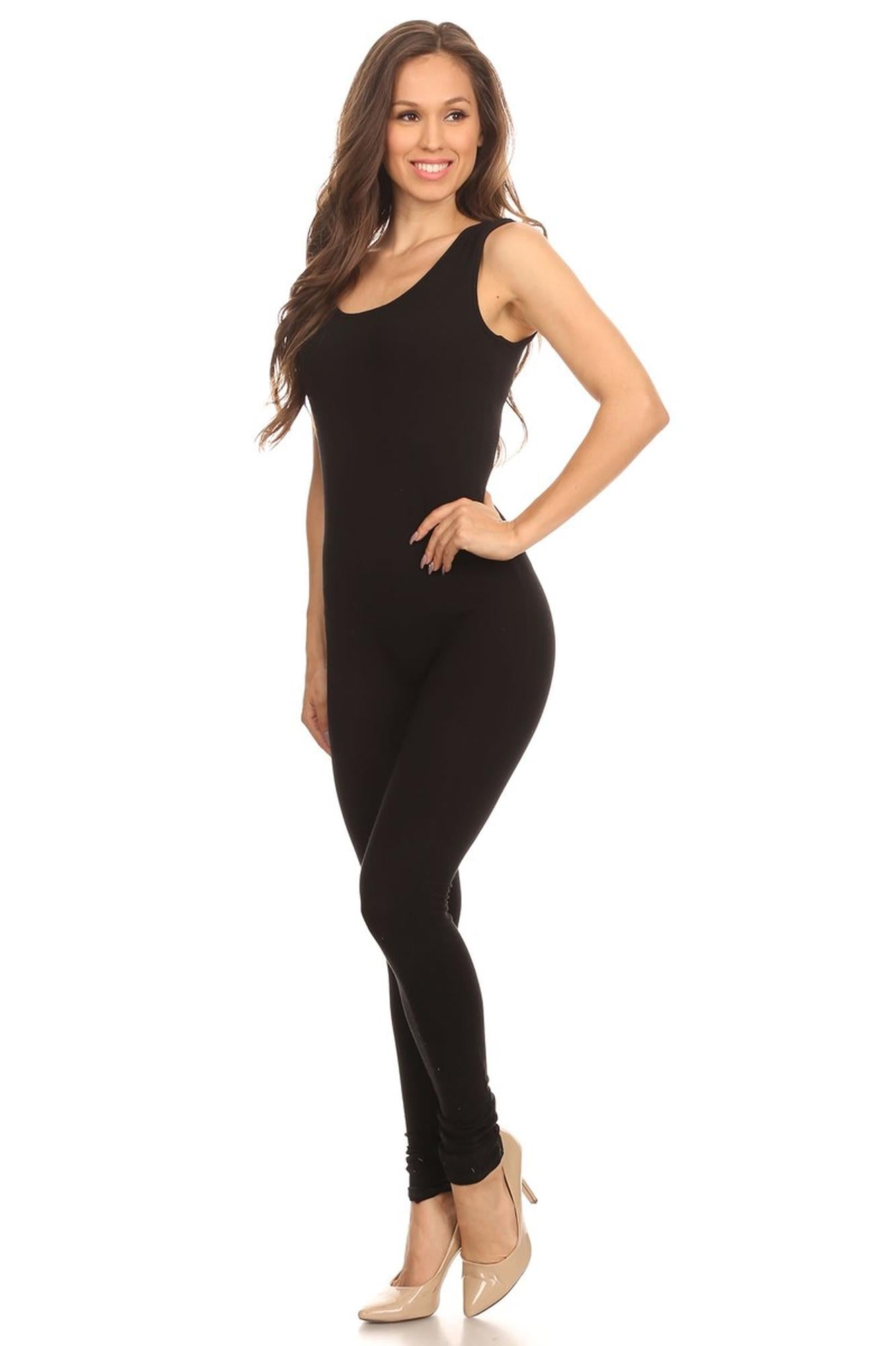 USA Cotton Basic Tank Jumpsuit