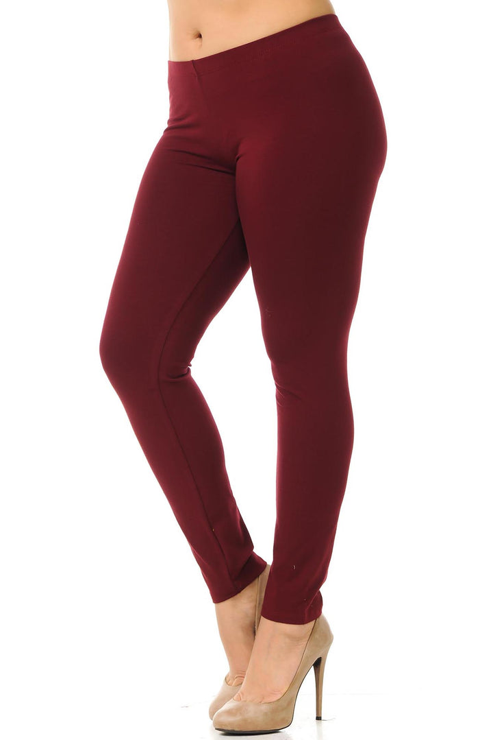 USA Cotton Full Length Plus Size Leggings