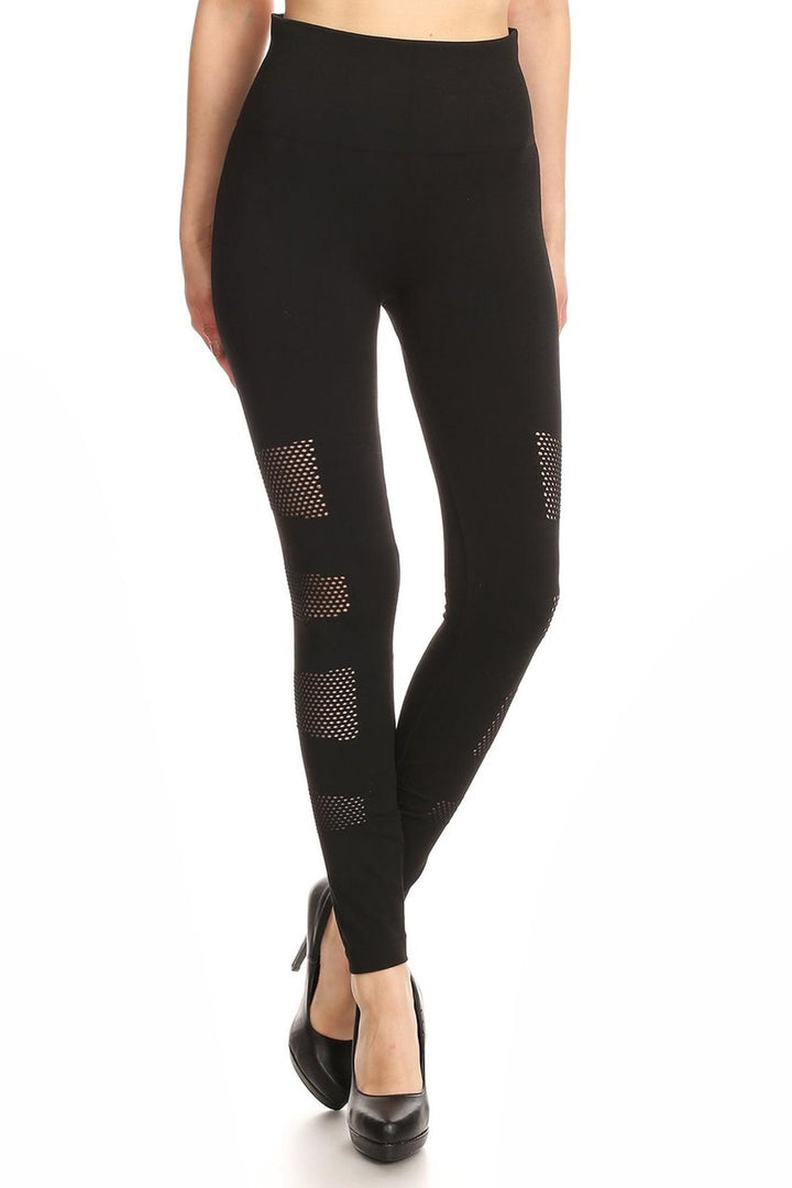 Premium Multi Patch Mesh Sport Leggings