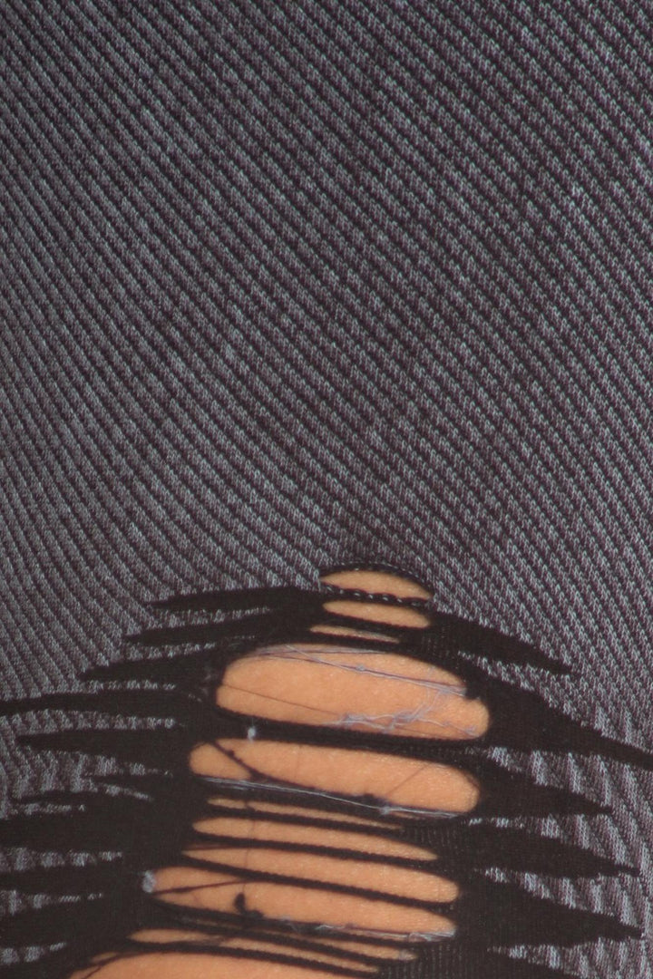 Vintage High Waisted Shredded Cotton Leggings