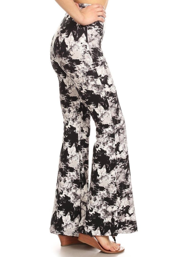 Buttery Soft Monochrome Blended Bell Bottom Leggings