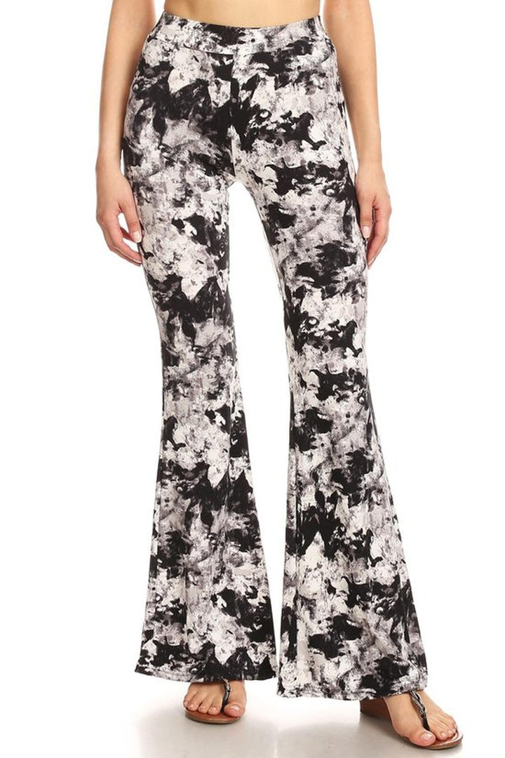 Buttery Soft Monochrome Blended Bell Bottom Leggings