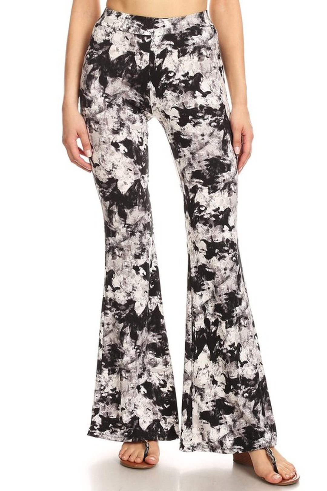 Buttery Soft Monochrome Blended Bell Bottom Leggings