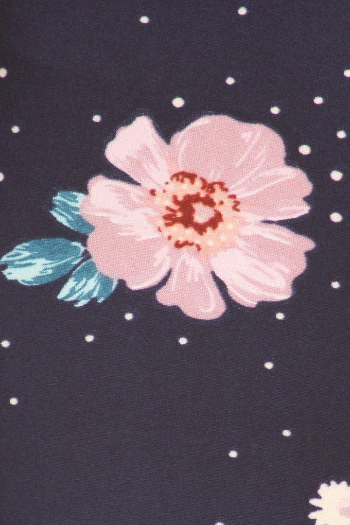 Buttery Soft Floral Escapade Bell Bottom Leggings