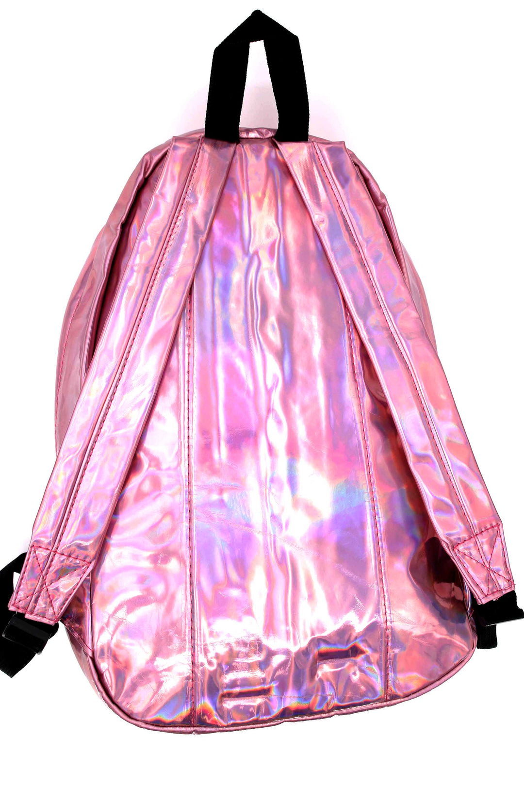 Shiny Pink Metallic Backpack