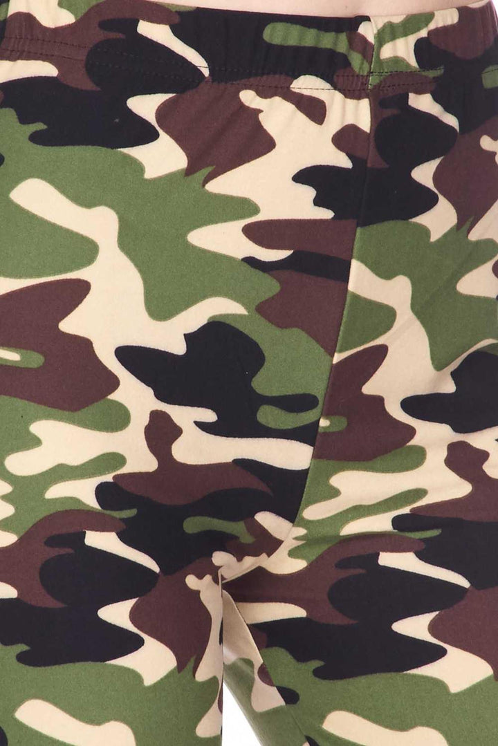 Buttery Soft Active Duty Camouflage Bell Bottom Leggings