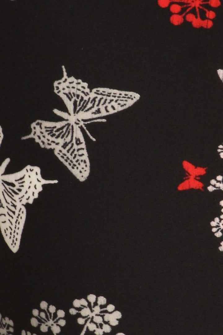 Buttery Soft Butterfly Bloom Bell Bottom Leggings