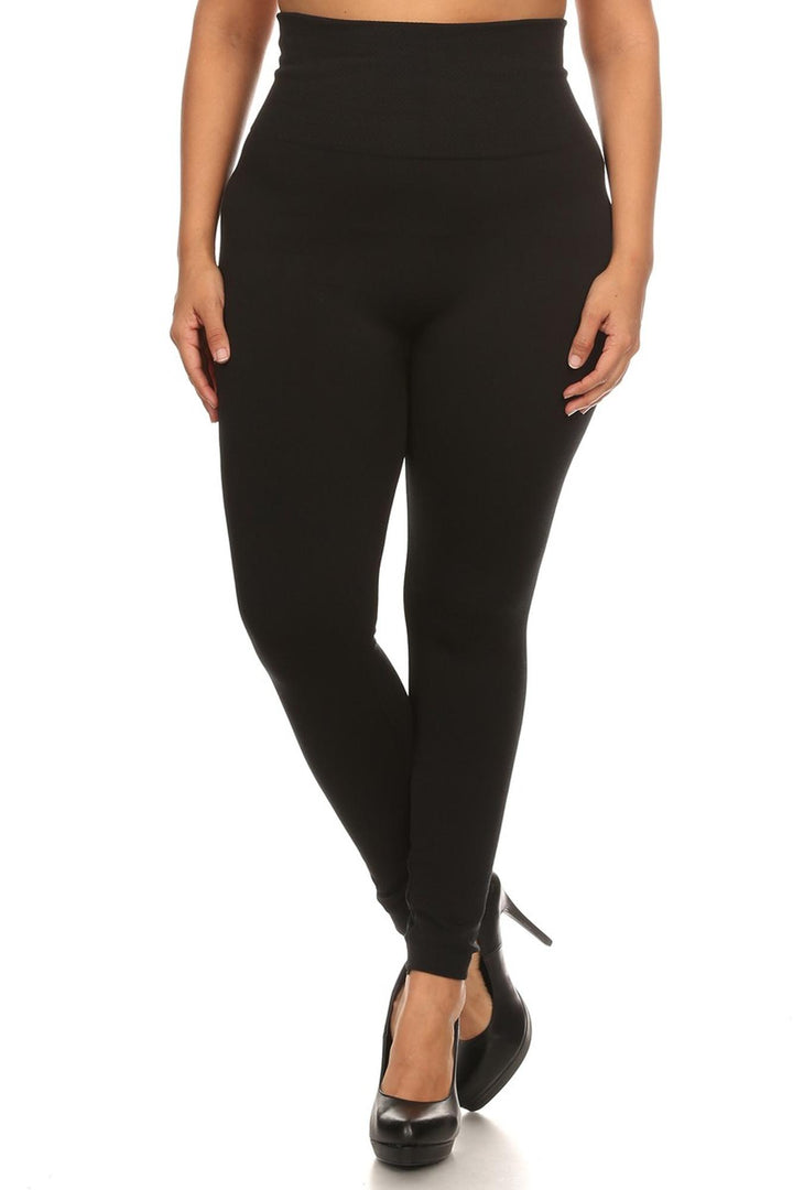 USA High Waisted Cotton Plus Size Leggings
