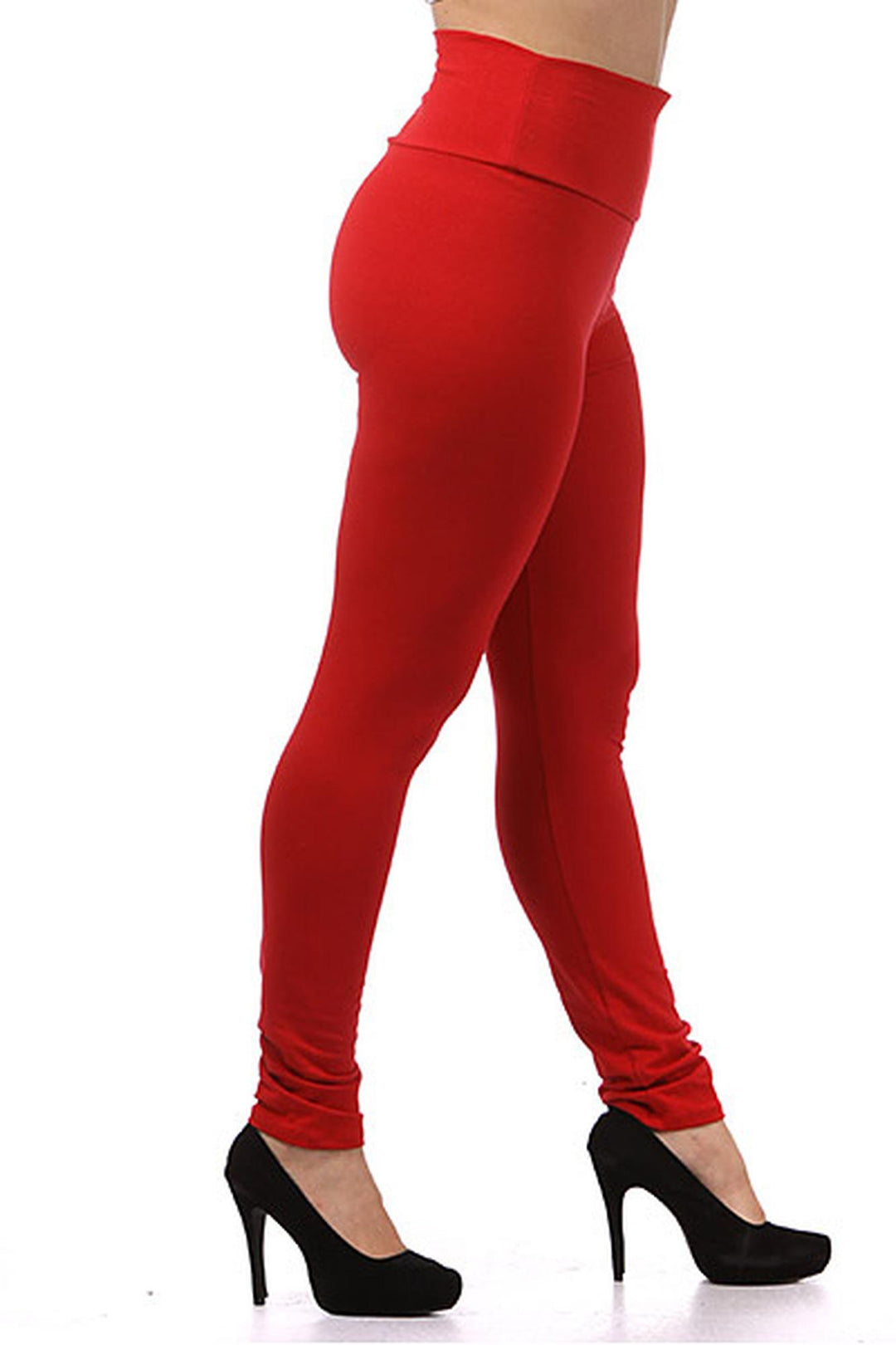USA High Waisted Cotton Plus Size Leggings