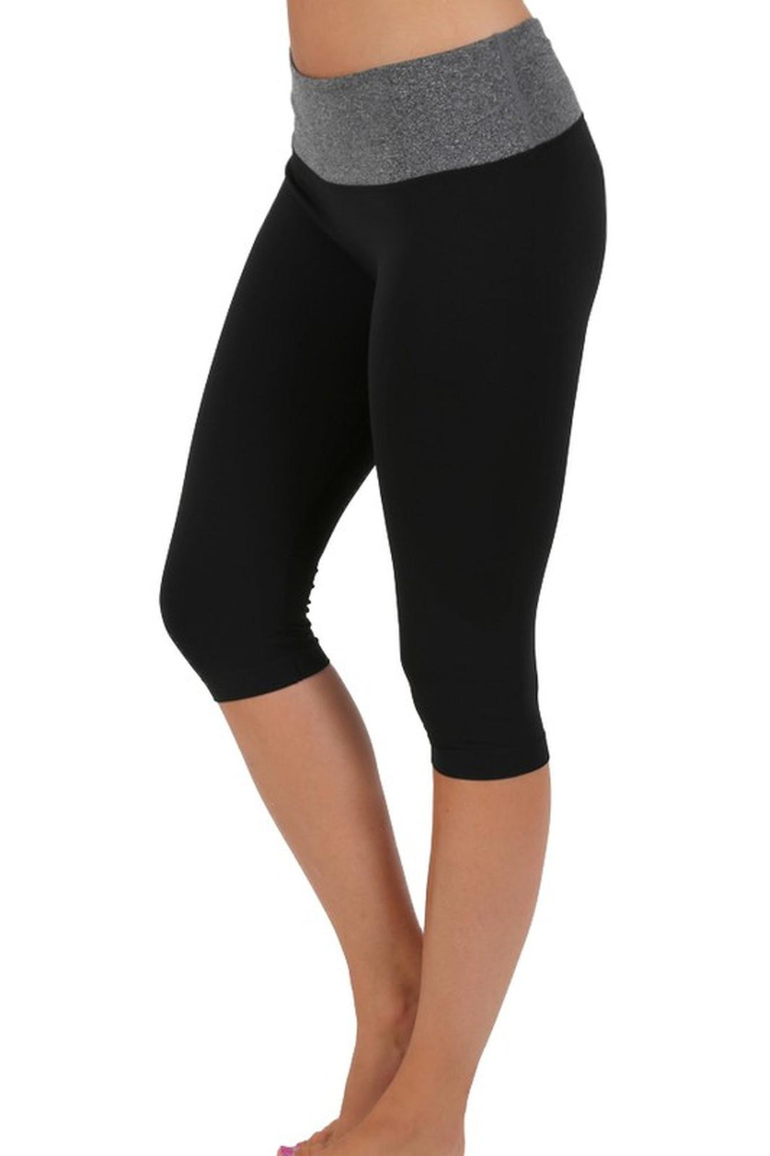 Contrast Basic Women's Workout Capri