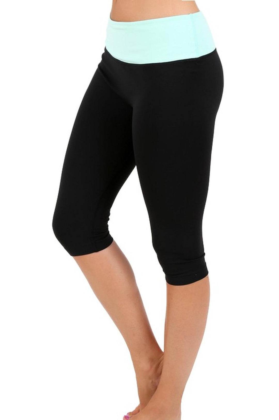 Contrast Basic Women's Workout Capri