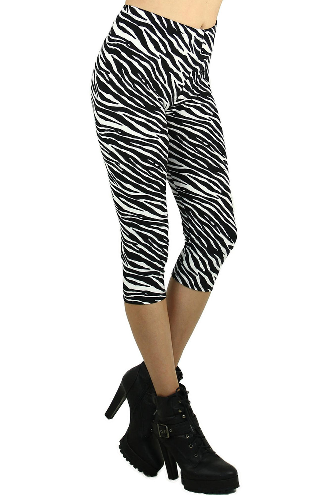 Buttery Smooth Zebra Print Capris