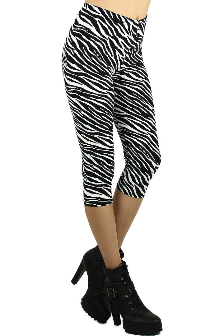 Buttery Smooth Zebra Print Capris