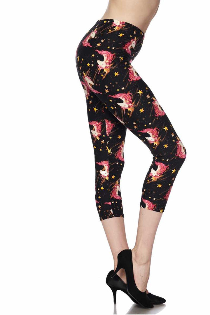 Buttery Smooth Twinkle Unicorn Capris