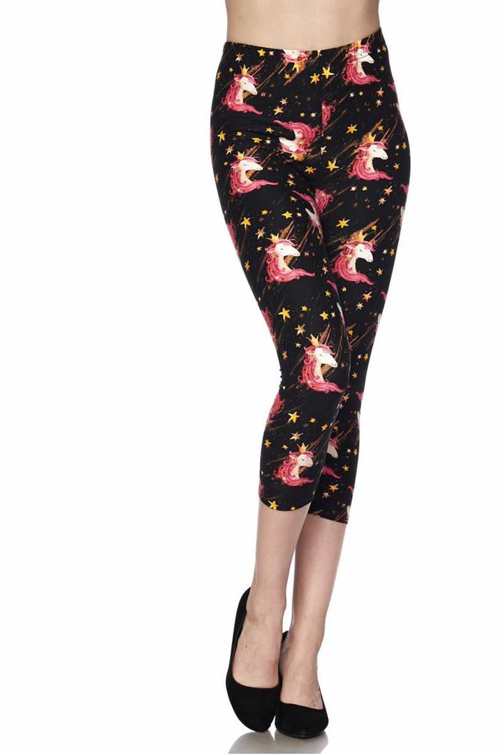 Buttery Smooth Twinkle Unicorn Capris