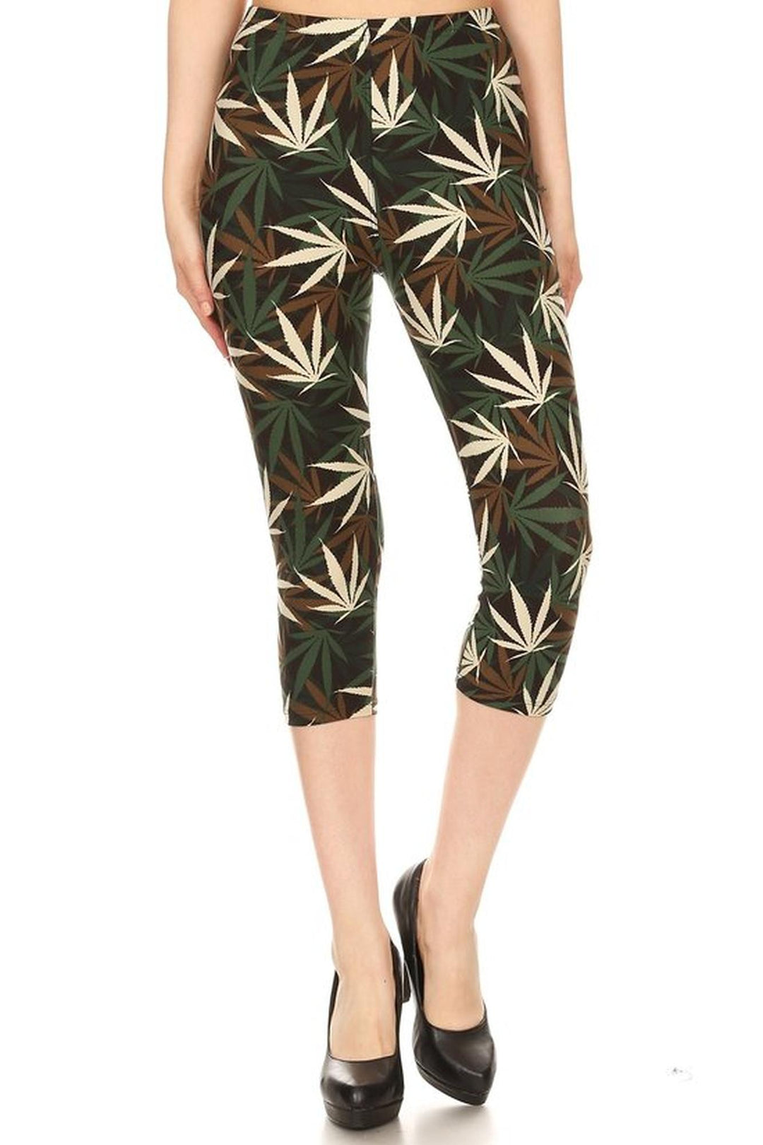Buttery Smooth Earthen Marijuana Capris