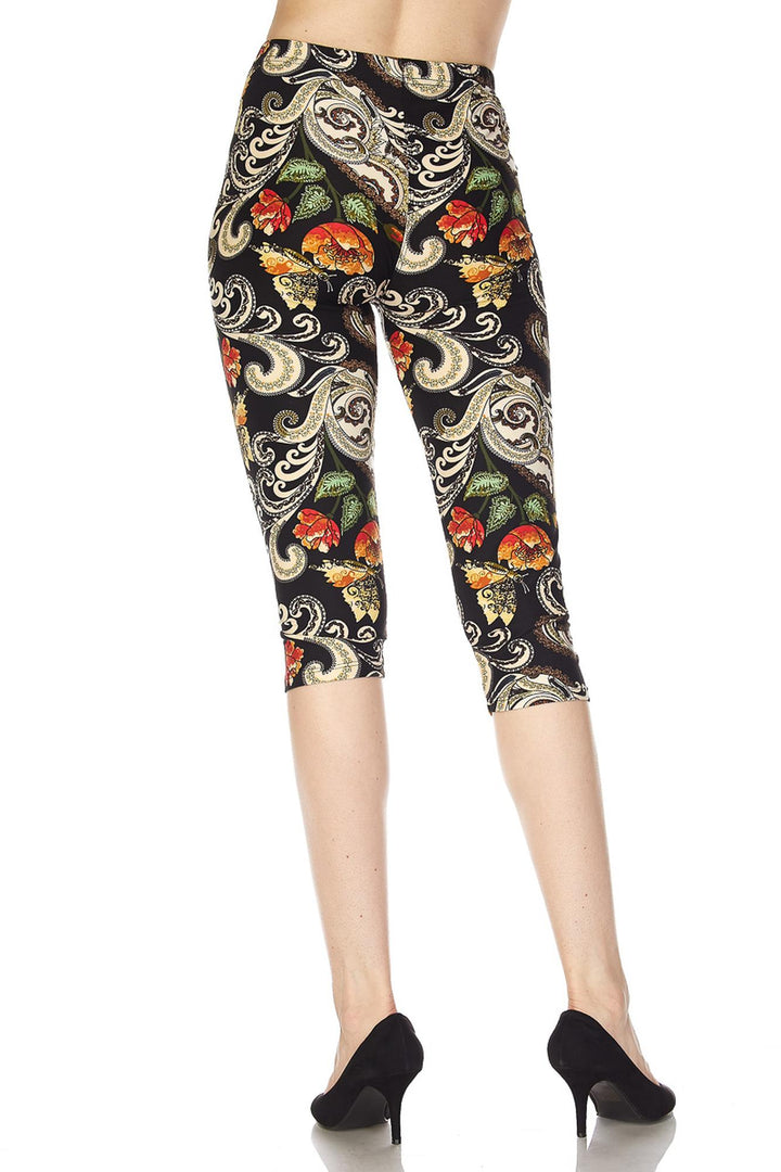 Buttery Smooth Elegant Floral Capris
