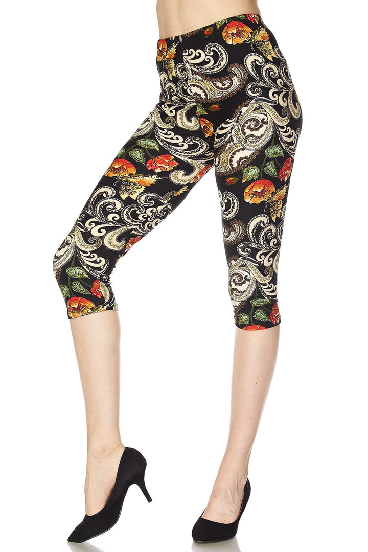 Buttery Smooth Elegant Floral Capris