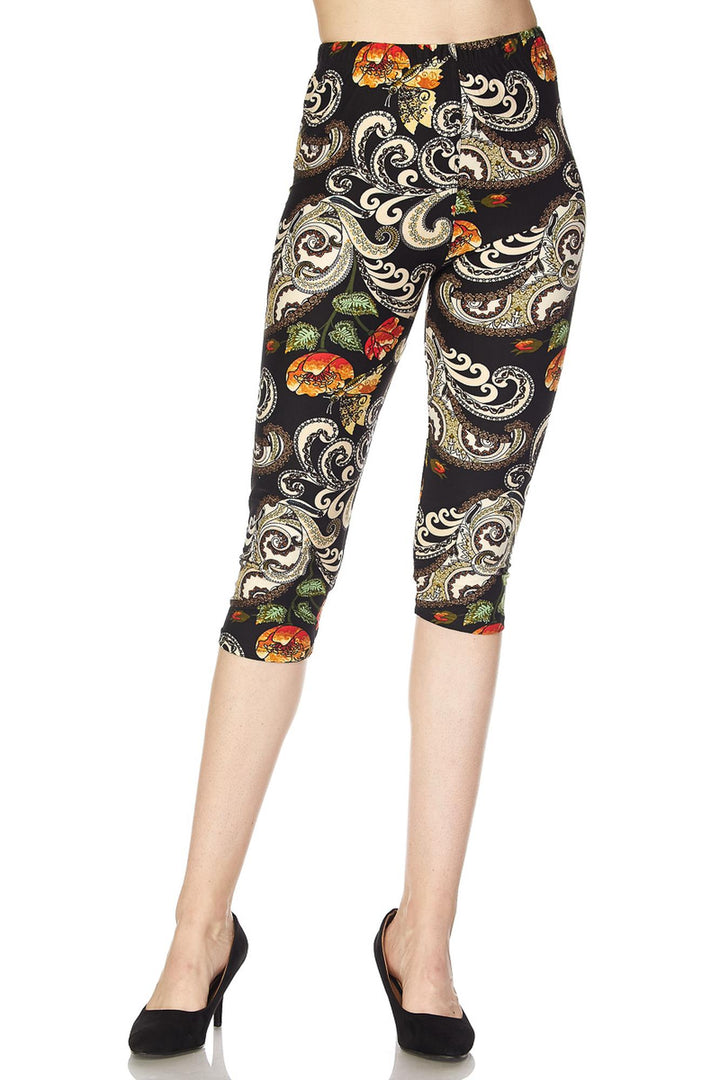 Buttery Smooth Elegant Floral Capris