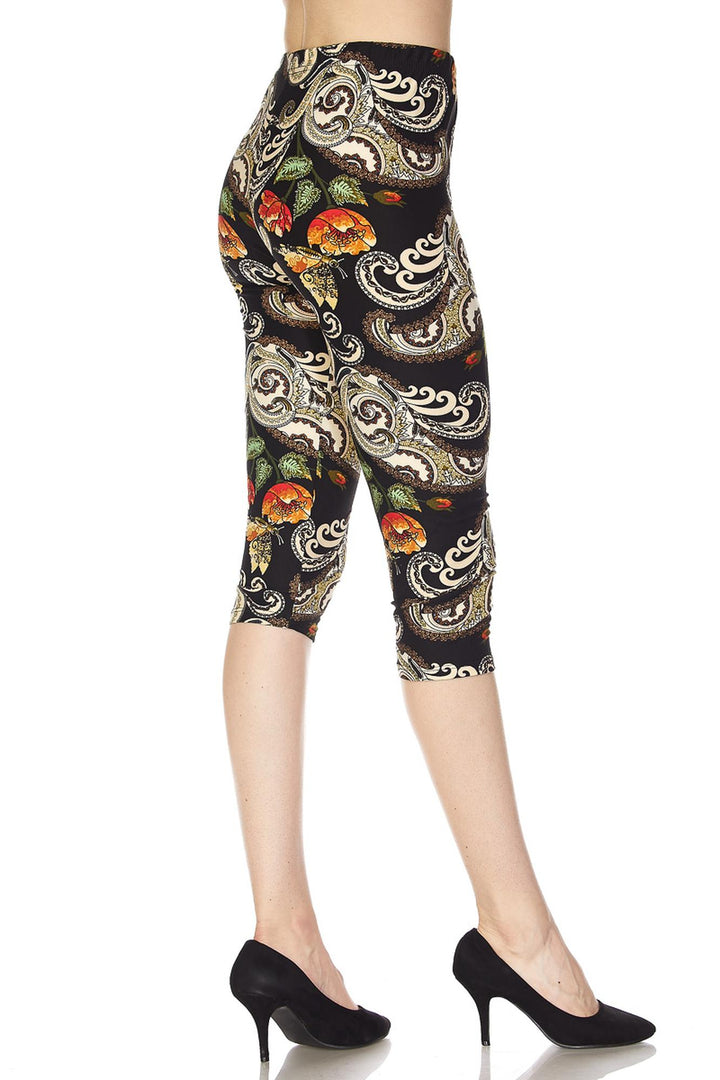 Buttery Smooth Elegant Floral Capris