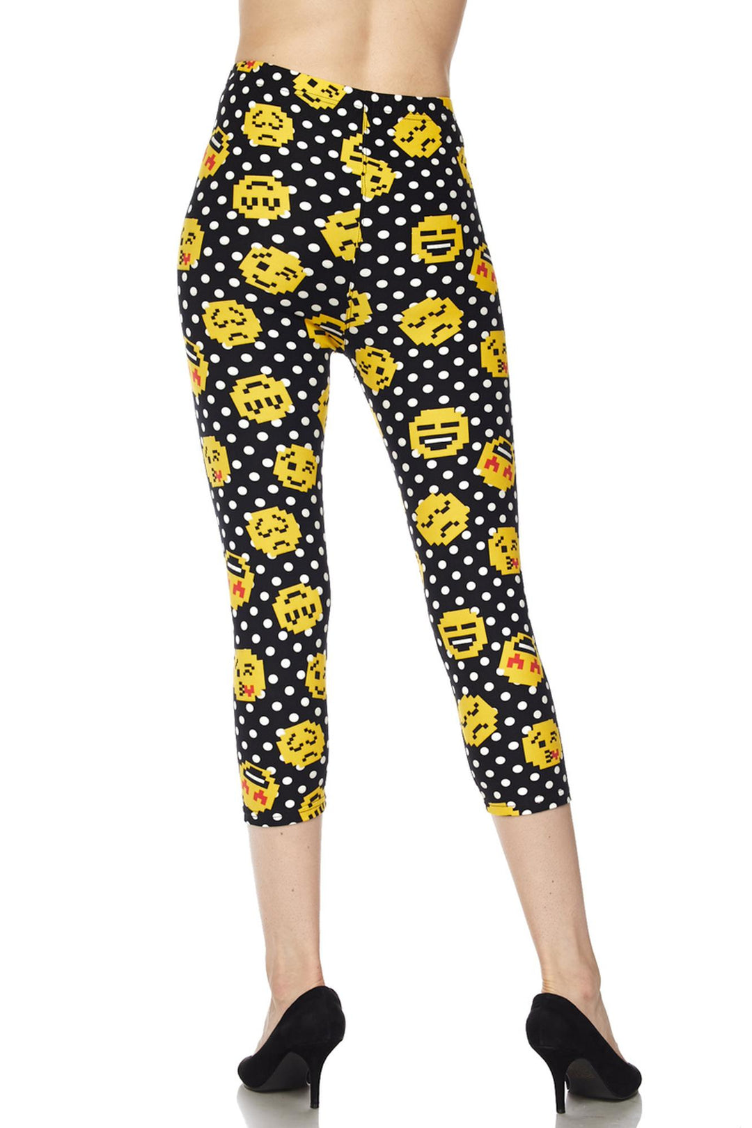 Buttery Smooth Retro Pixel Arcade Emoji Capris