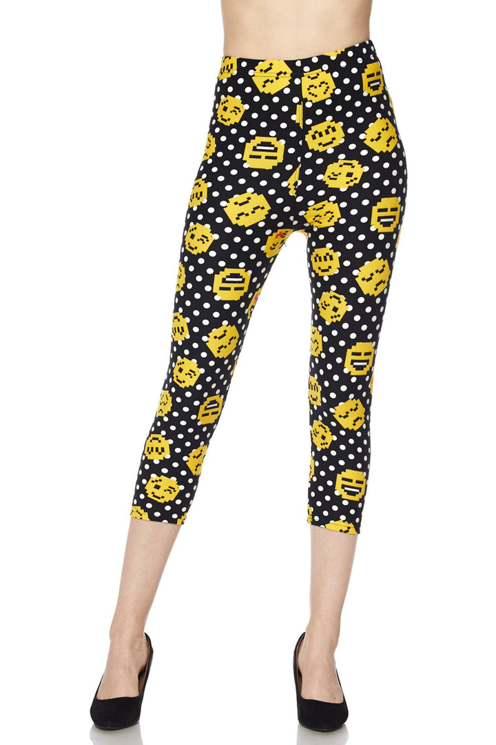 Buttery Smooth Retro Pixel Arcade Emoji Capris