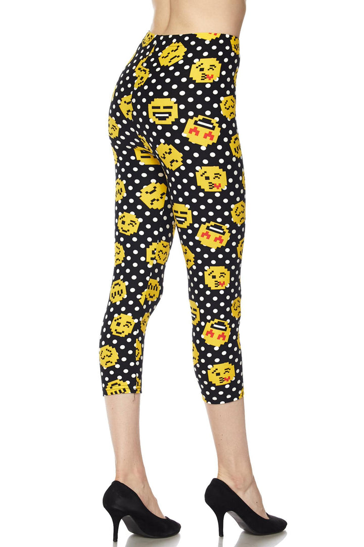 Buttery Smooth Retro Pixel Arcade Emoji Capris