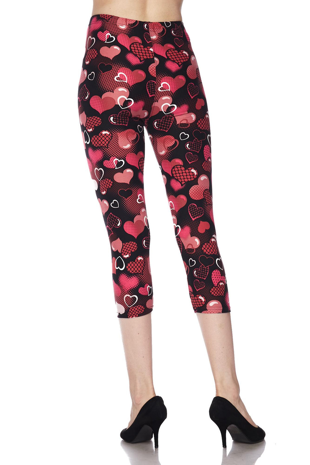 Buttery Smooth Cute Cartoon Hearts Capris