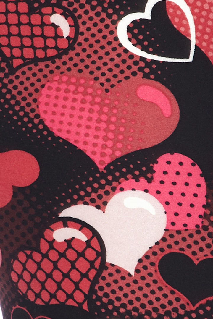 Buttery Smooth Cute Cartoon Hearts Capris