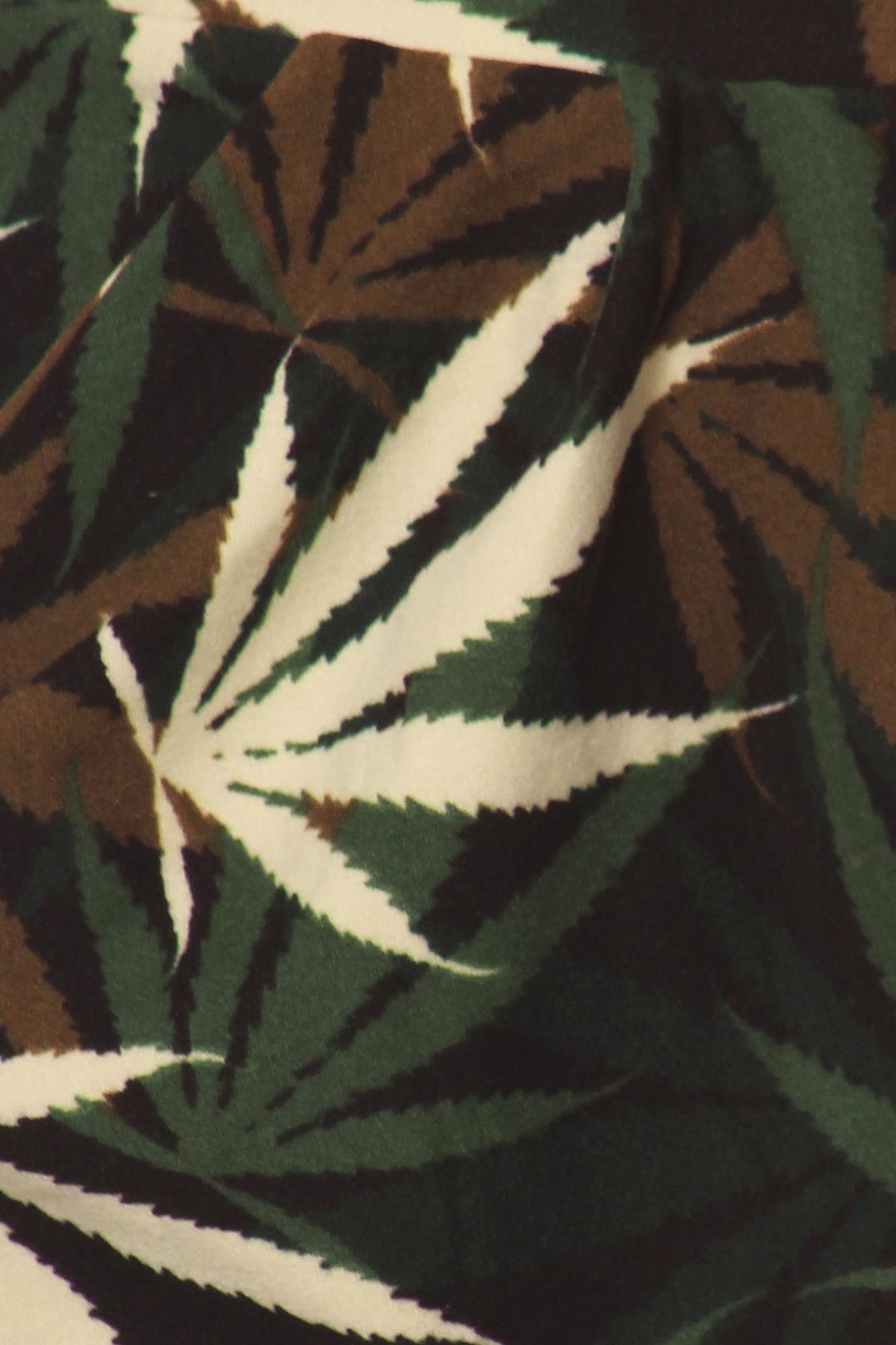 Buttery Smooth Earthen Marijuana Plus Size Capris
