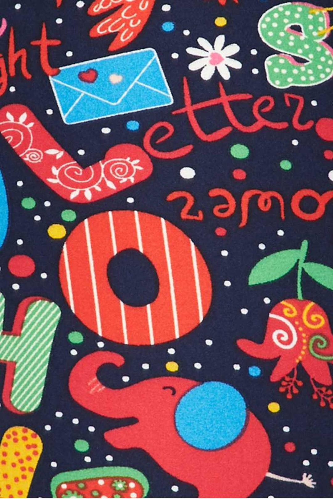 Buttery Smooth Animal Letters Plus Size Capris