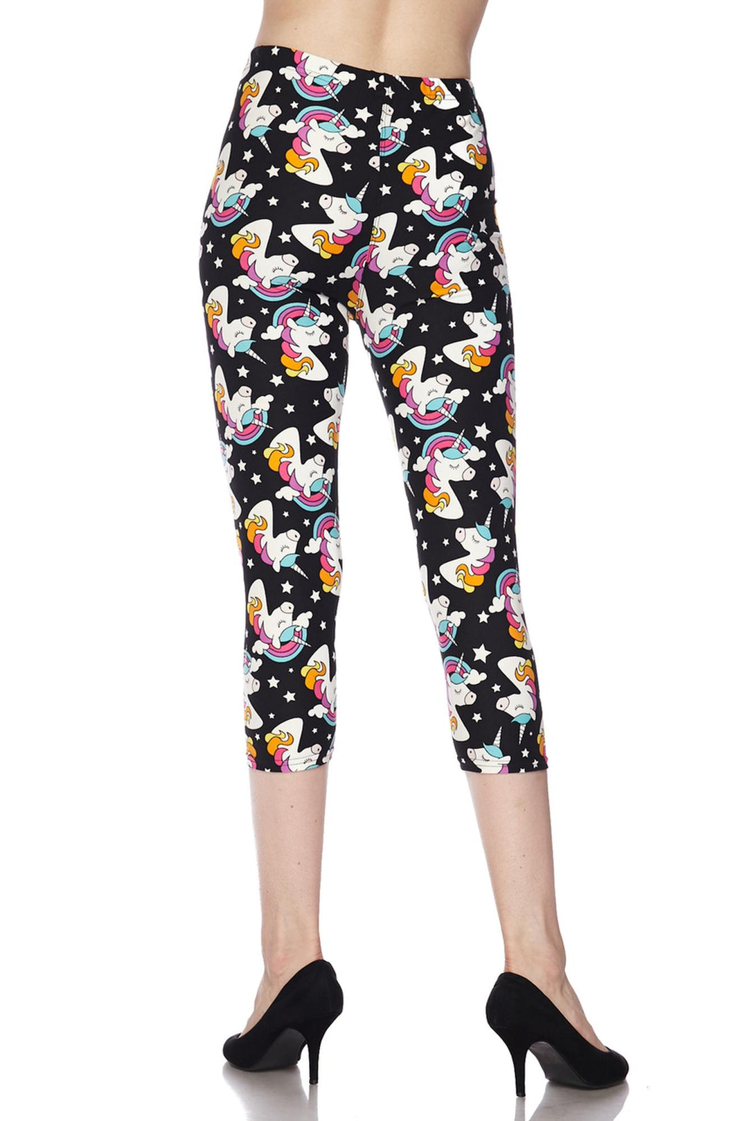 Buttery Soft Dreaming Unicorns Plus Size Capris