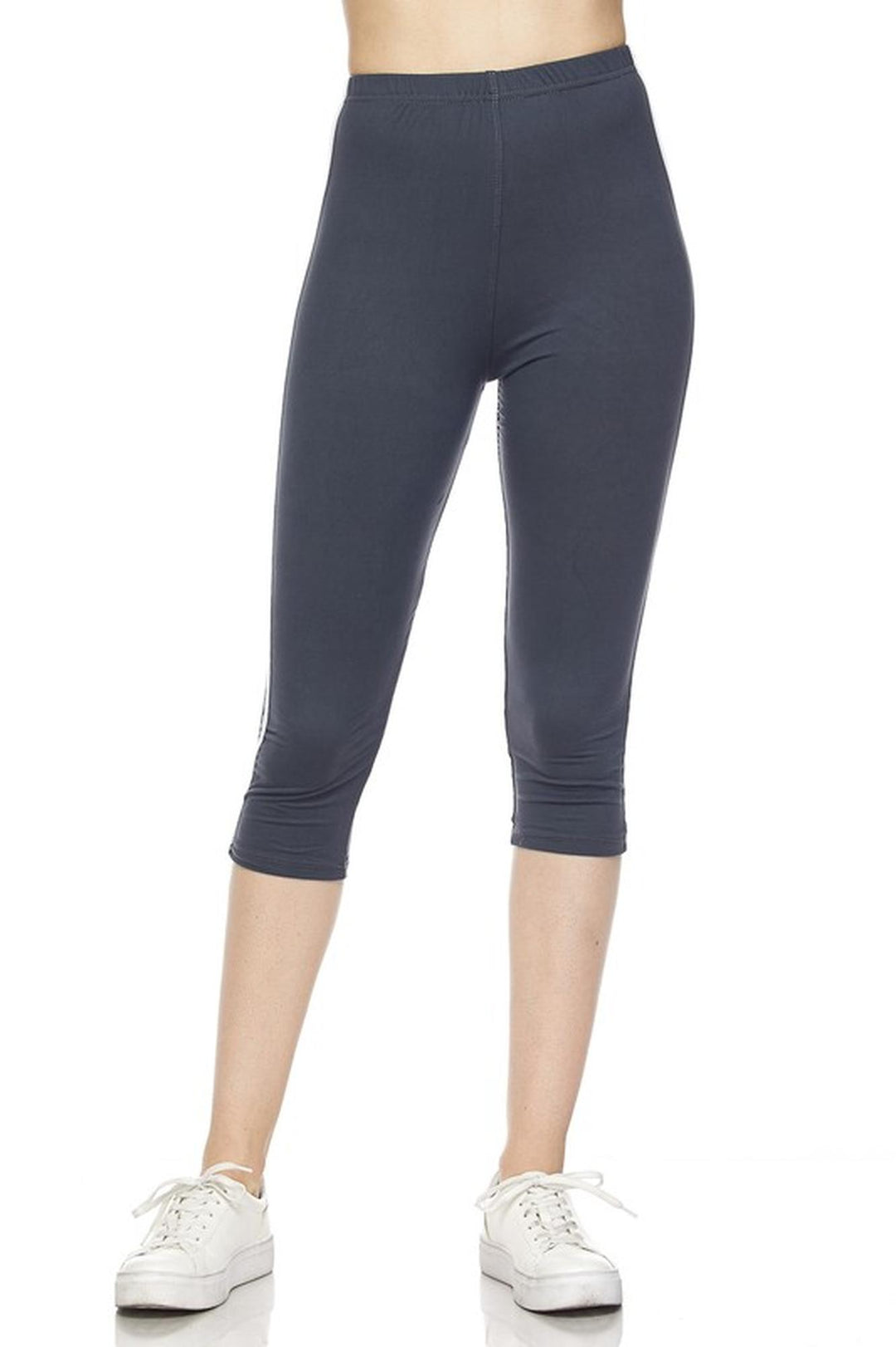 Buttery Smooth Sport Stripe Basic Capris