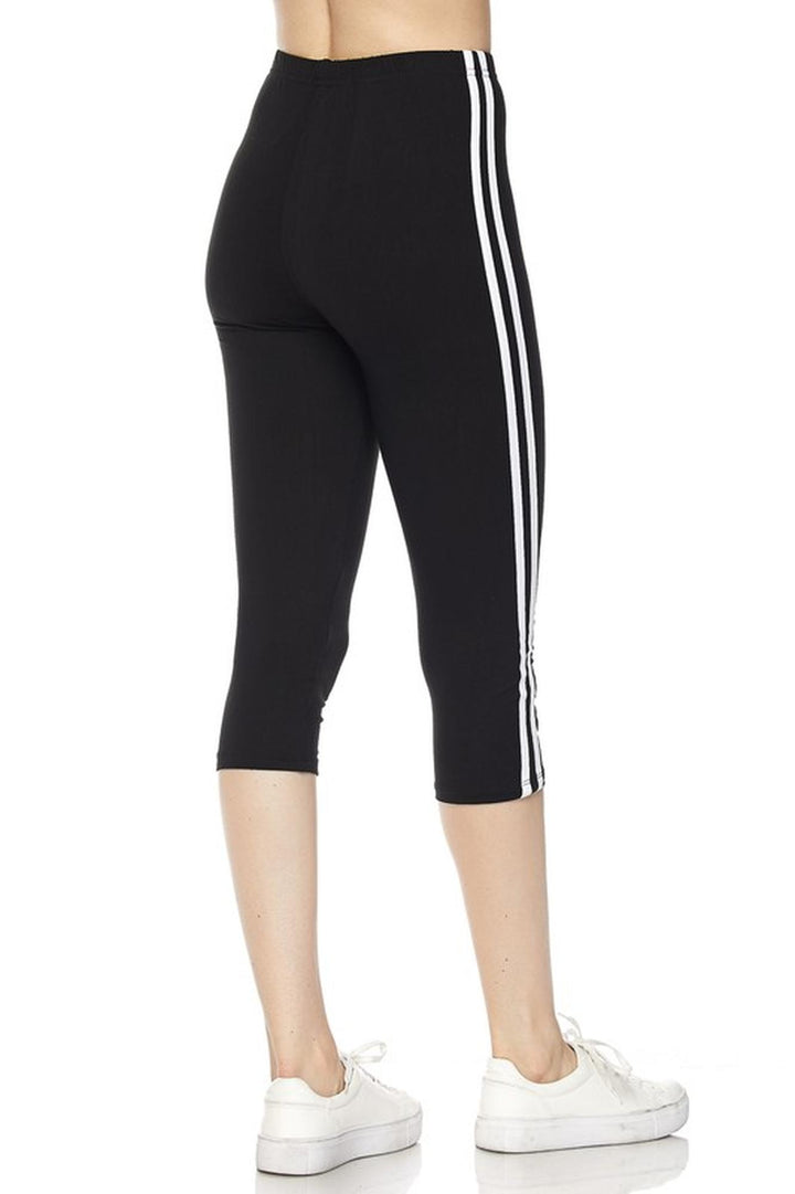 Buttery Smooth Sport Stripe Basic Capris