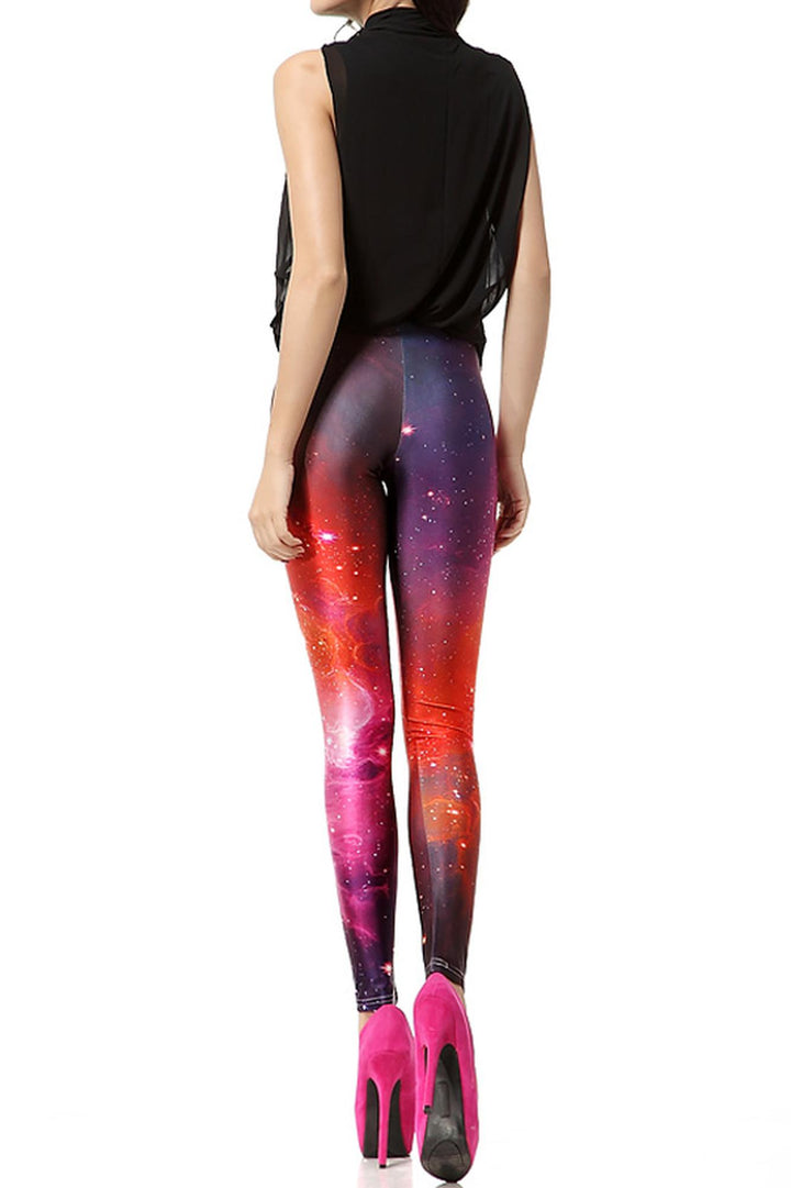 Premium Graphic Color Blast Galaxy Leggings
