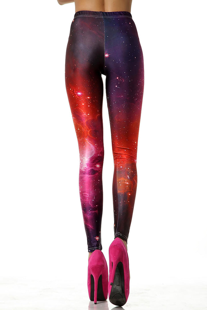 Premium Graphic Color Blast Galaxy Leggings