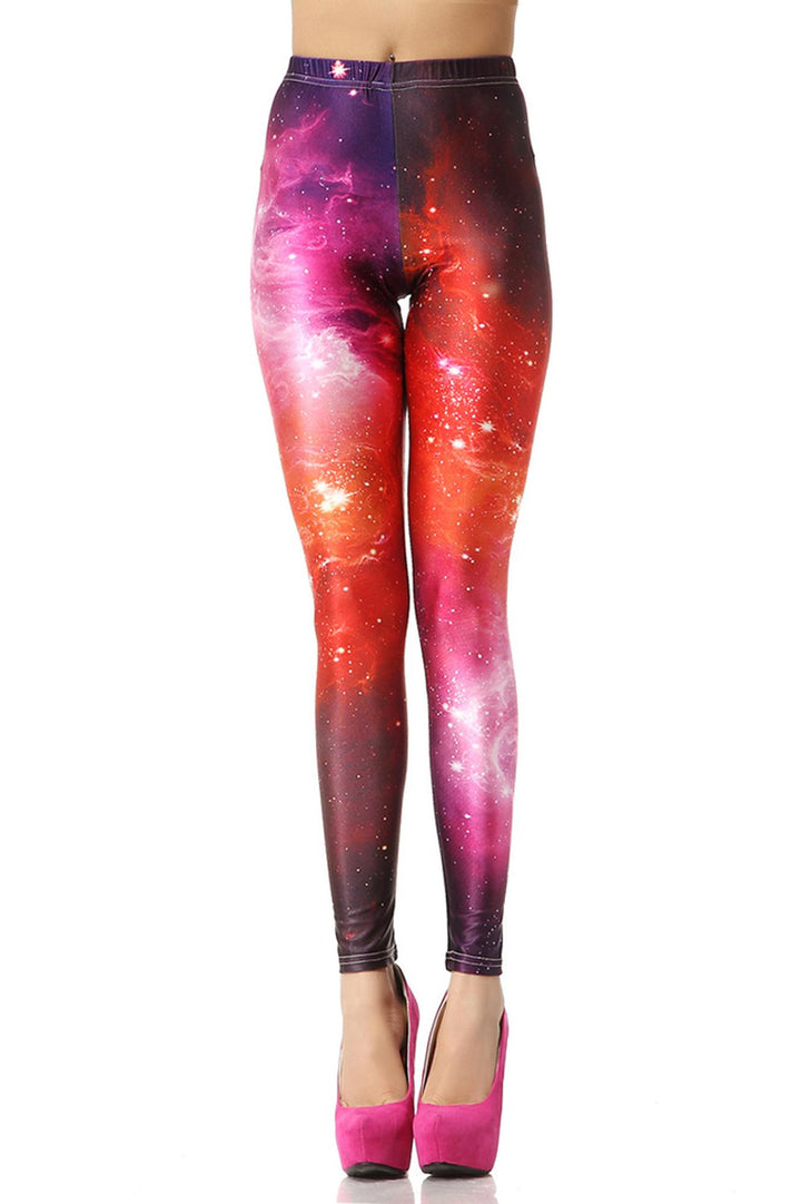 Premium Graphic Color Blast Galaxy Leggings
